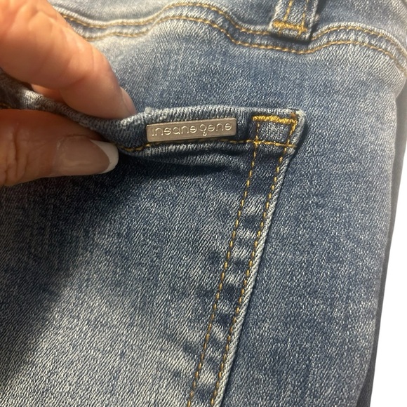 Insane Oene Distressed High Waist Straight Leg Jeans Sz 29 - Picture 5 of 12